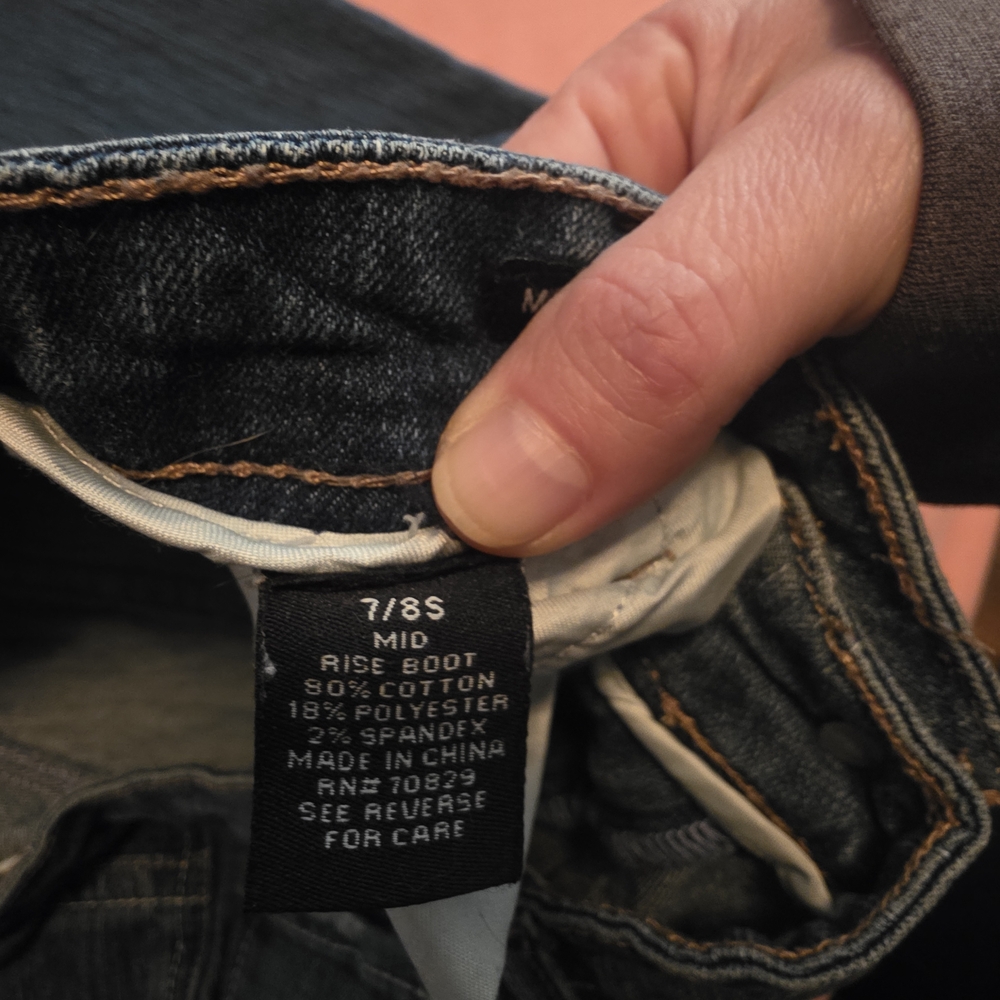 Rue21 Women's Bootcut Jeans in Dark Indigo with Contrast Stitching